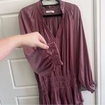 Mustard Seed  Dusty Rose Mini Dress Long Sleeve Photo 4