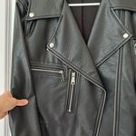 Elizabeth and James  Kohl's Women's Faux Leather
Moto Jacket Black Size S Photo 2