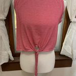 Purple Snow Striped Crop Top Photo 0