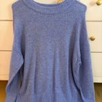 Aerie Oversized Sweater Knit Blue Light Photo 0