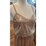 Little Mistress  NWT ROSE GOLD HAND SEWN SEQUINED GOWN WOMENS SIZE 6 Photo 4