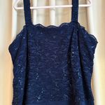 Alex Evenings  dark blue evening gown and jacket set Photo 5