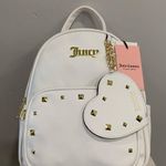 Juicy Couture NWT  White Gold Accent Backpack Photo 0