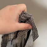 Joie  Plaid 100% Silk Alessandra Black White Straight Leg Dress Pants Size 4 Photo 17