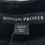 Boston Proper  Malibu Black Velvet Wide Leg Trouser Pants Size 12 Photo 4