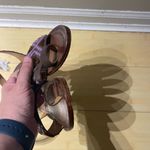 Free People  Torrence Leather Ankle Strap Brown and Purple Sandals size 38/7.5 Photo 4