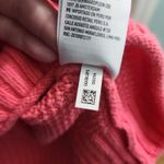 American Eagle‎ Womens Waffle Knit Henley Top Size M Pink Coral Button Front Photo 9