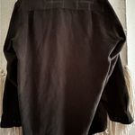 Claiborne Suede Shacket Top Size Large Brown Photo 12