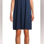 TIME AND TRU sleeveless crewneck tank midi dress sapphire dark blue size 12 Photo 2