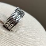 Source Unknown Vintage Silver Open Back Ring Photo 3