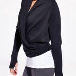 CALIA Carrie Underwood Effortless Ballet Wrap Sweater Black Sz XS Photo 1