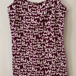 Aeropostale Y2K Style Foxes Print Maroon Preppy‎ Funny  Favorite Cami Tank Sz M Photo 0