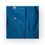 Miss Sixty ☻︎ Wool Double Breasted Pea Coat w/ Stitch Detail ☻︎ Aegean Blue ☻︎ S Photo 12