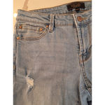 Rachel Roy Rachel Women's Distressed Light Wash Denim Bermuda Shorts Size 4/27 Photo 1