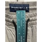 Abercrombie & Fitch Khaki Brown Jogger Pants High Rise Zip Size M Elastic Hem Photo 2