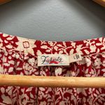 Faherty Carmel Dress Spice Red Sunrise Floral L Photo 7