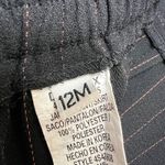 Vintage Dani Max‎ Pinstripe Dress Pants Elastic Waist Trousers Career Size 12 Black Photo 7