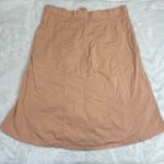 XCVI Wearables Womens Drawstring A-Line Skirt Size Medium Cotton Pockets Peach Photo 8