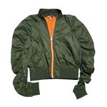 Hunter jacket womens sz XS pine green and orange w pockets Photo 0