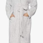 Barefoot Dreams  COZYCHIC ADULT ROBE OCEAN WHITE SIZE 2 NO WAIST TIE Photo 0
