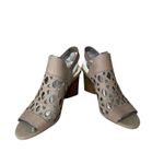 Vince Camuto Deverly Tan Cutout Nubuck Block Heel Sandals 12 Travel Summer NWT Photo 2