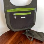 Baggallini Black and Green Messenger Bag with Sleek Design NWOT Photo 1