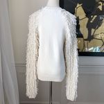 Bershka Shaggy Sleeve Sweater Ivory Small S Photo 8
