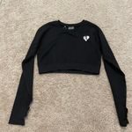 Women's Best large Power seamless active crop top TLS2 9077 Black Photo 8