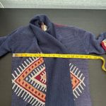 Billabong  Blue Pocket Collared Open Winter Solstice Sweater Size Small FLAWED Photo 14