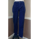 Modcloth NEW Navy Blue Stretch Corduroy Skinny Pants with Pockets Medium Photo 1