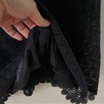 Lafayette 148 New York Navy Blue Embroidered Bell Sleeve Lined Dress- Size L Photo 4