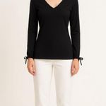 Women's Shape FX by Newport News Black Long Sleeve V Photo 0