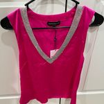 Generation Love NWT Candice Satin & Crystal Top Hot Pink XS Photo 5