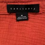 Sanctuary  Medium Burnt Orange Button Down Shirt with Collar Photo 5
