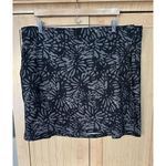 Rip Skirt Hawaii Wrap Gray & Black Floral Size XXL Mini Skirt Beach Vacation EUC Photo 3
