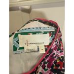 Anthropologie Sleeveless A-Line Dress Art Scene Print Pink Blue Size Medium Photo 3