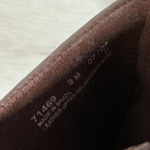 Clarks ‎ Brown Leather Mule Clogs Braided Detail Studded Accent Comfortable Photo 2