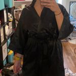 Adore Me Black Silk Robe Photo 0