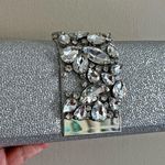 Sondra Roberts NWT  silver rhinestone glam mini clutch bag with chain formal Photo 5