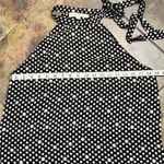 Loft  Floral High Tie Neck Sleeveless Halter Blouse Medium Photo 5