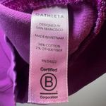 Athleta  Modern Sundown Sweatshirt Tee Magnolia Purple Short Sleeve Womens Medium Photo 9