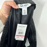 Nine West XXL Black Faux Leather Jogger Pants Streetwear Biker Grunge Edgy NWT Photo 2