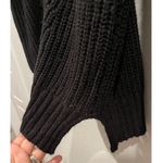 Urban Outfitters SPARKLE AND FADE See Through Round Neck Black Oversized Sweater Photo 3