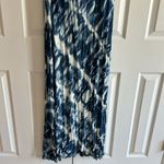 Young Fabulous and Broke Blue & White Tie Dye Women’s Strapless Maxi Dress Size M Photo 1
