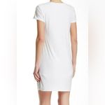 James Perse  Standard Cotton white rolled sleeve Tshirt Dress, lined, size L Photo 3