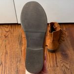 Minnetonka  Fringe Boots Size 8.5 Tan Brown Suede Moccasins Ankle Booties Western Photo 4