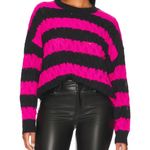Steve Madden  Karli Striped Sweater in Pink Glo Small REVOLVE $89 NWT Knitwear Photo 2