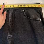 Abercrombie & Fitch Abercrombie Fitch Black Ankle Straight Ultra High Rise Mixed Material Women’s 14 Photo 7