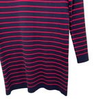 Mademoiselle Jacadi Striped Sweater Dress Navy Blue Red Size Small Photo 3