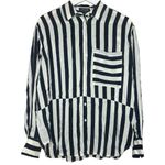 AYR  Button Down Striped Long Sleeve Shirt Blouse Medium Photo 1